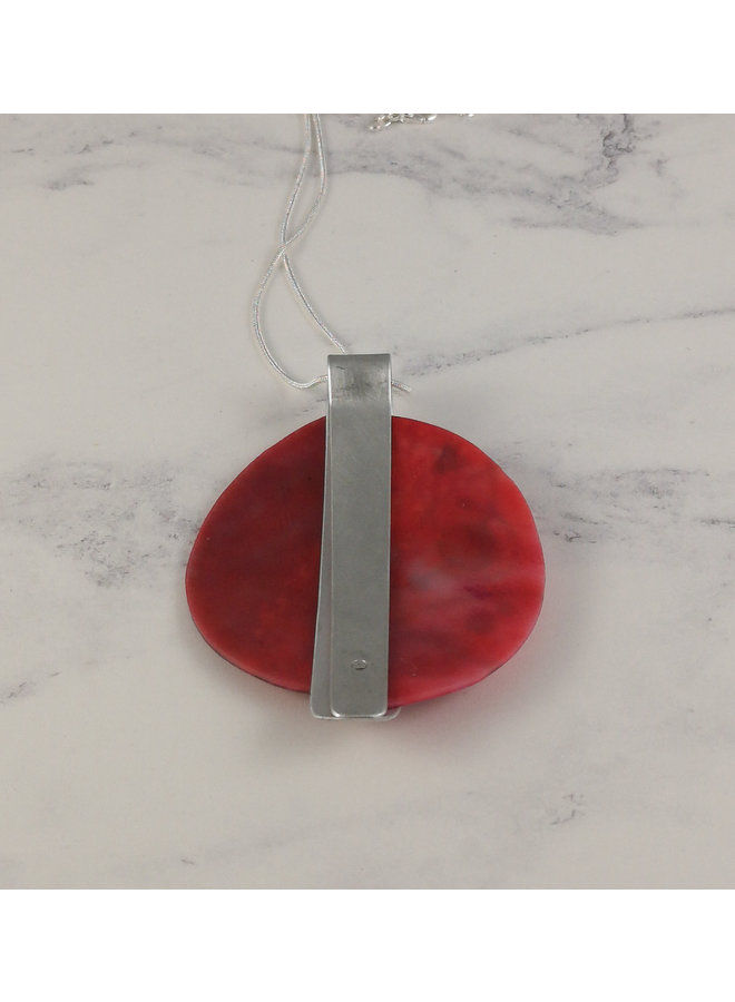 Miro pendant recycled plastic / aluminium Pink 22