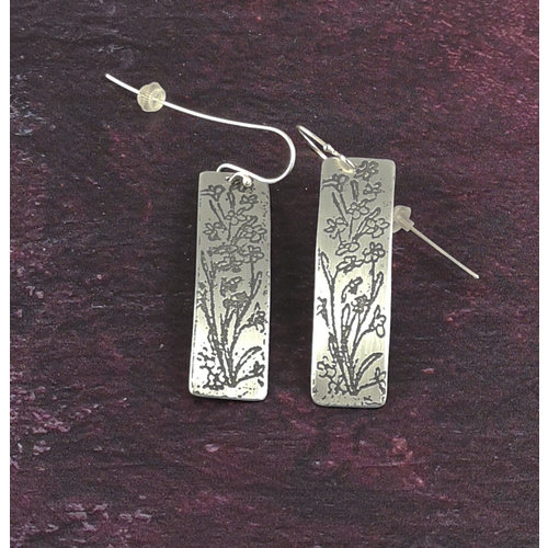 Anna Roebuck Bluebells Metal Light Rechteck lange Haken Ohrringe 55 Anna Roebuck Bluebells Metal Light Rechteck lange Haken Ohrringe 55