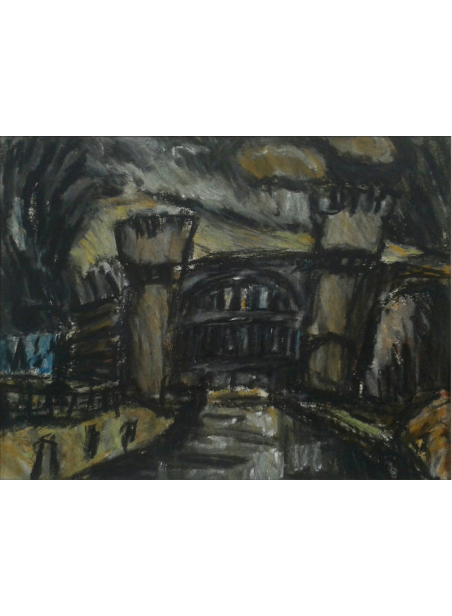 Pont oblique n° 3, Todmorden pastel 021