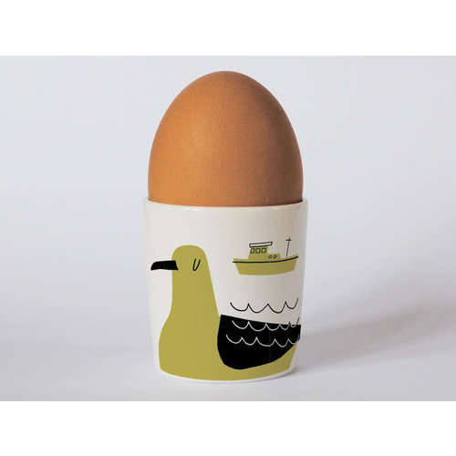 Repeat Repeat Happiness Seaside Olive eggcup 88 Repeat Repeat Happiness Seaside Olive eggcup 88
