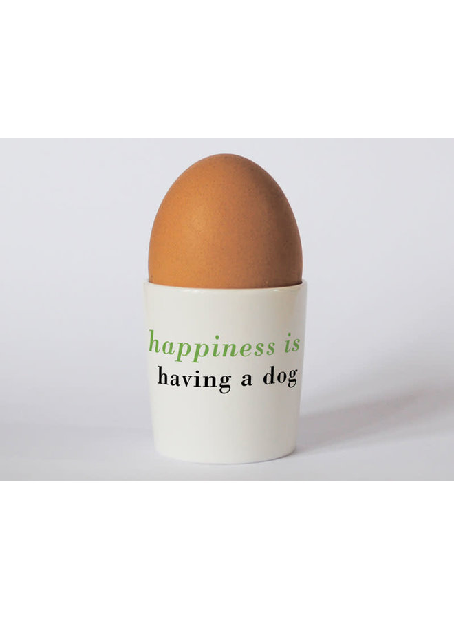 Happiness Sausage Dog Green eggcup 76