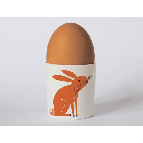 Repeat Repeat Happiness Rabbit Orange eggcup 98 Repeat Repeat Happiness Rabbit Orange eggcup 98