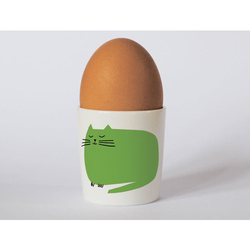 Repeat Repeat Happiness Catnap Green eggcup 79 Repeat Repeat Happiness Catnap Green eggcup 79