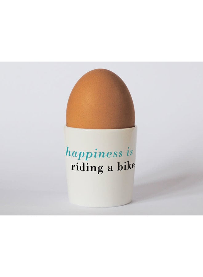 Happiness Bike Blue Eierbecher 85