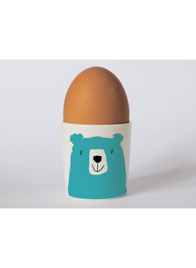 Happiness Bear Blue eggcup 95