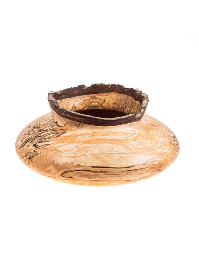 Spalted Alder Natural Edge  Hand Turned Bowl