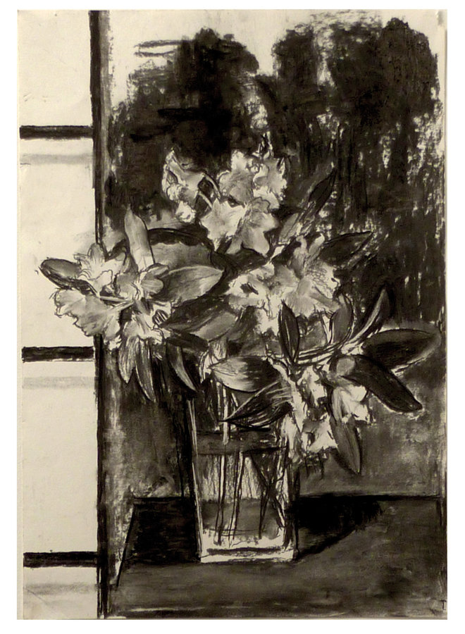 Rhodedendron charcoal on paper 70