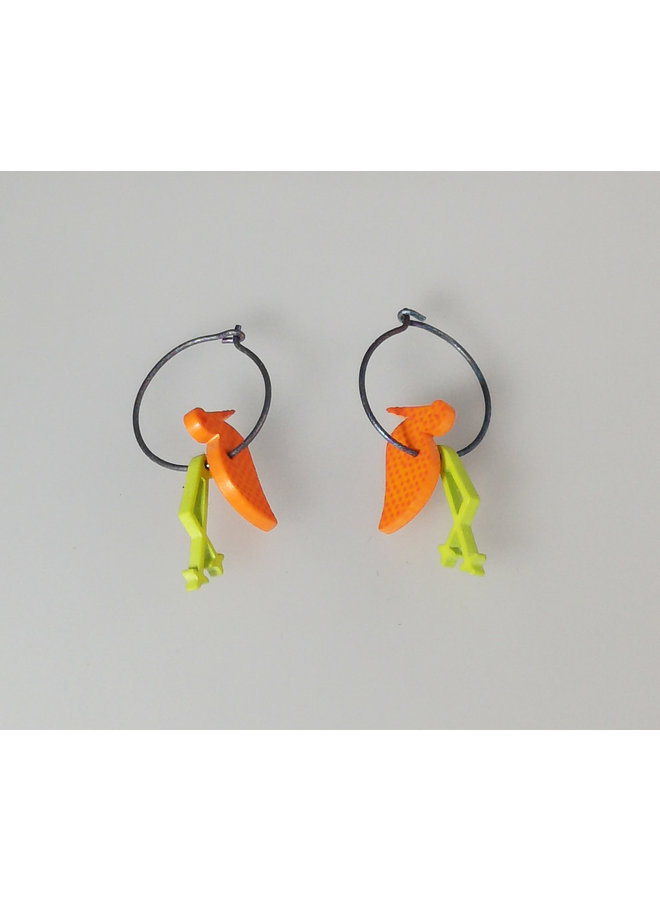 Orange duck hoops 10