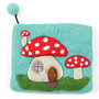 Blue Toadstool Purse Felt 07