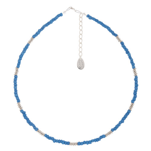 Carrie Elspeth Necklace Cobalt Blue Funky Glass Seeds Carrie Elspeth Necklace Cobalt Blue Funky Glass Seeds