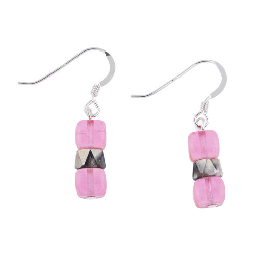 Carrie Elspeth Pendientes Pink Sparkel 015 Carrie Elspeth Pendientes Pink Sparkel 015