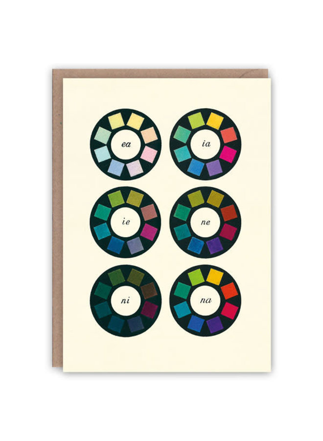 Colour Wheels  pattern book card
