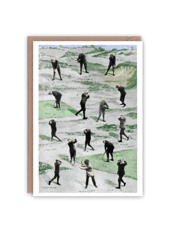 Golf Pattern Book Card