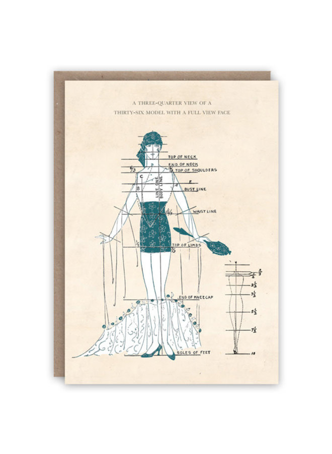 Three-Quarter View  Pattern Book Card