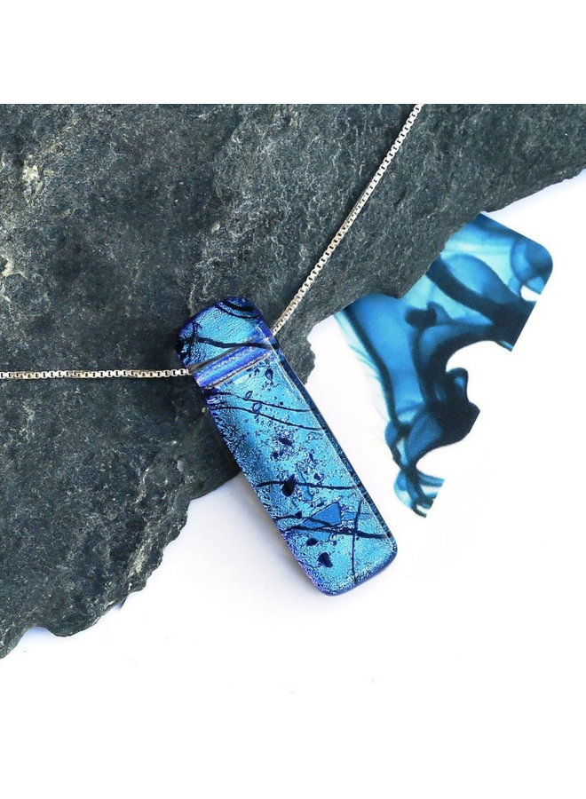 Dichroic necklace sales