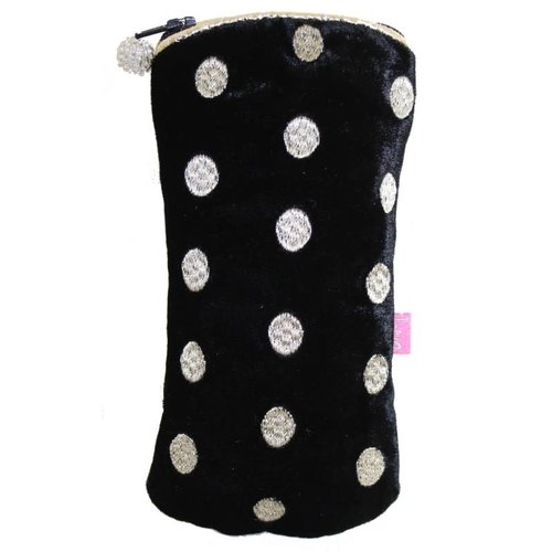 LUA Ovals Funda de terciopelo bordado de Glases Negro 194 LUA Ovals Funda de terciopelo bordado de Glases Negro 194