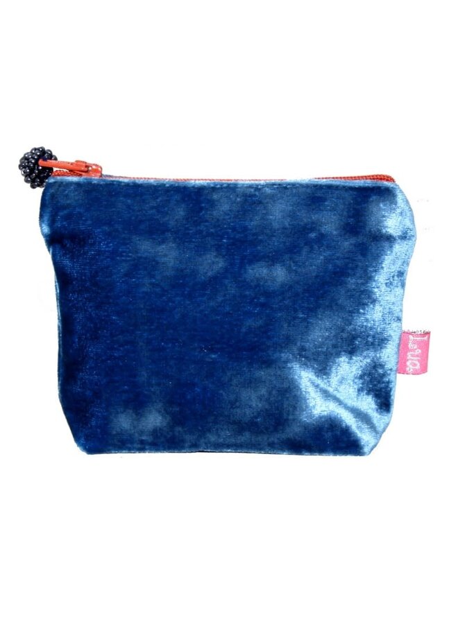 Mini  Velvet Purse Cobalt Blue 218