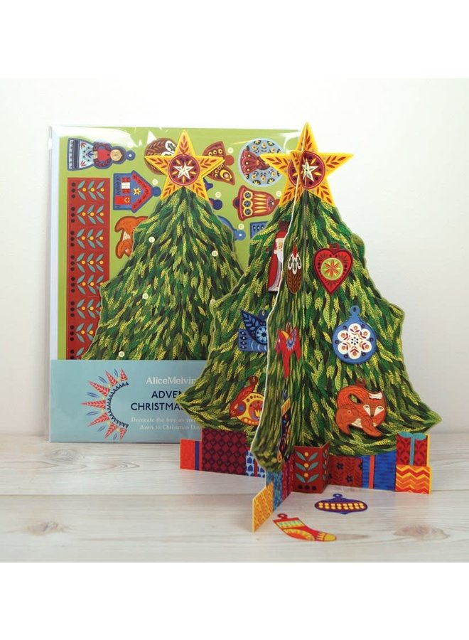 Calendario de Adviento del árbol de Navidad