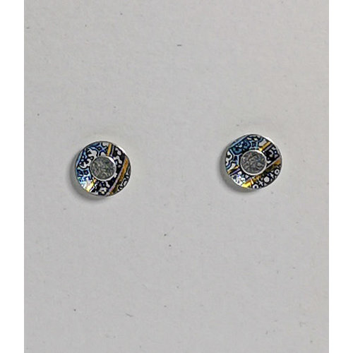 The Tinsmith Pendientes pequeños de oro y estaño y plata 15 The Tinsmith Pendientes pequeños de oro y estaño y plata 15