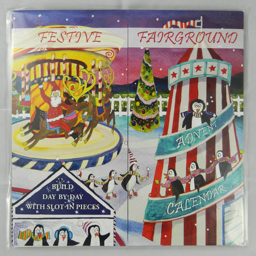 Swiss Kiss Festive Fairground Slot-In Advent Calendar Reusable by Julia Rigby Swiss Kiss Festive Fairground Slot-In Advent Calendar Reusable by Julia Rigby