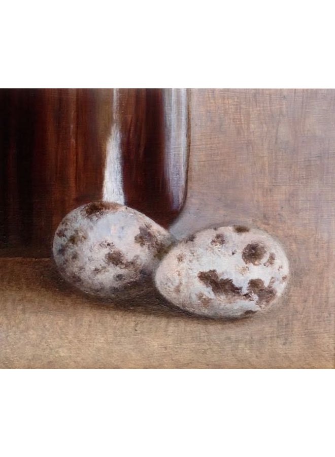 Quails Eggs and Brown Bottle 032