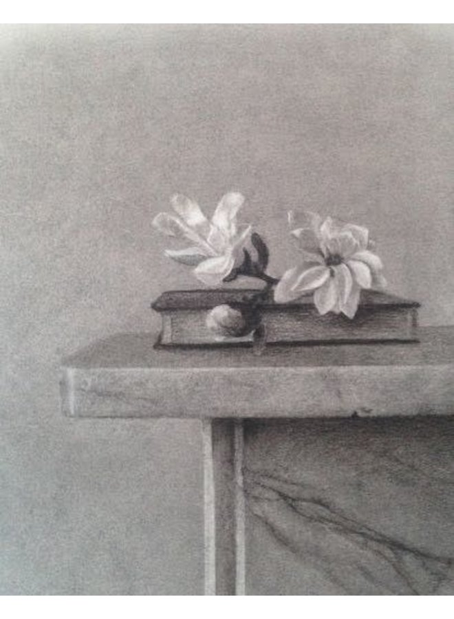 Magnolia Blossom - charcoal framed 029