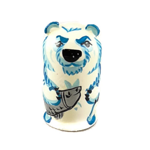 Russian Gifts 5 Nistender Eisbär mit Fisch und Robbe mini 118 Russian Gifts 5 Nistender Eisbär mit Fisch und Robbe mini 118