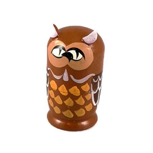 Russian Gifts 5 Nestelende Steenuil mini 116 Russian Gifts 5 Nestelende Steenuil mini 116