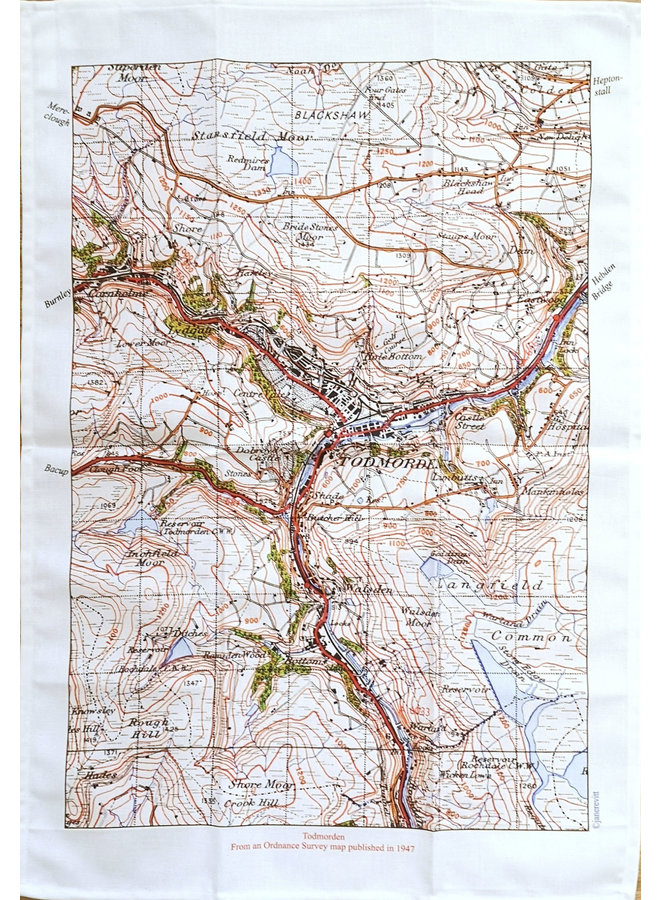 Todmorden Center Mapa 1947 T. Toalla 01