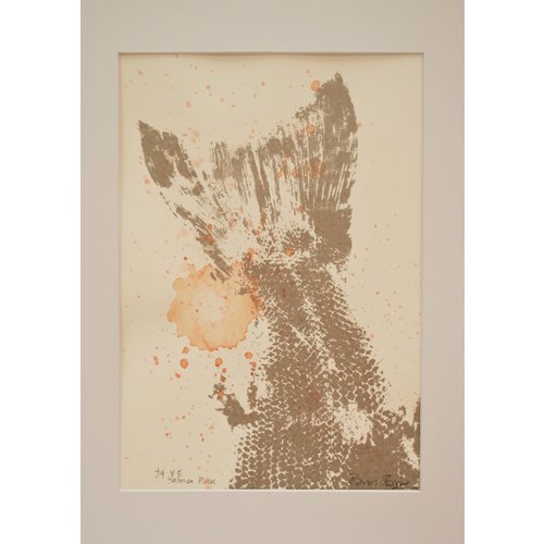 Rachel Ramirez Salmon Pink screen print - watercolour- 03 Rachel Ramirez Salmon Pink screen print - watercolour- 03