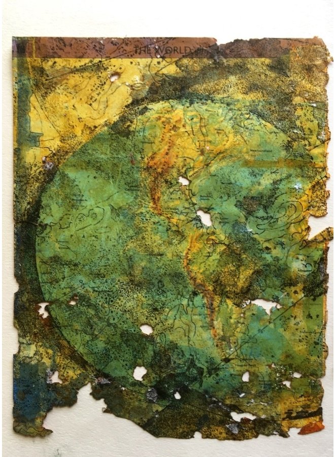 Tierra fracturada Monoprint y Grabado 17