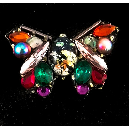Annie Sherburne Vintage Butterfly brooch Multicolour 137 Annie Sherburne Vintage Butterfly brooch Multicolour 137