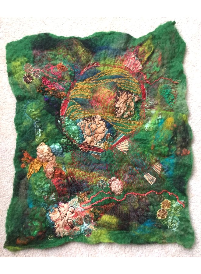 Meanderings of the Needle  embroidered textile 05