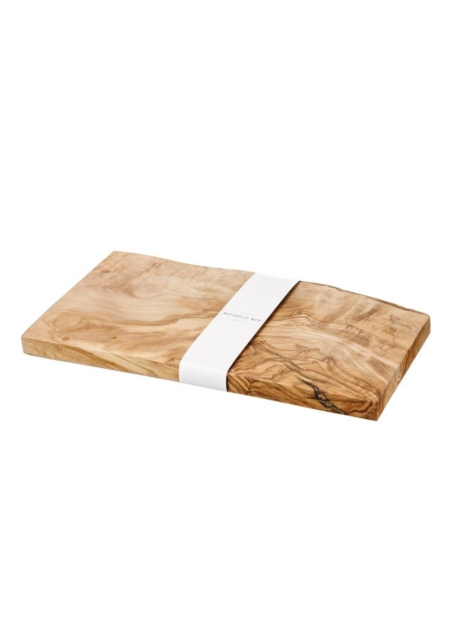Olive Wood Rectangular Rustic  Chopping Board 34cm 033