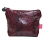 Mini monedero de piel de serpiente Ciruela 280