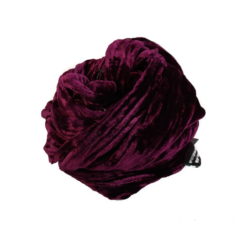 Lady Crow Silks Pañuelo de terciopelo negro de seda de grosella negra 089 Lady Crow Silks Pañuelo de terciopelo negro de seda de grosella negra 089