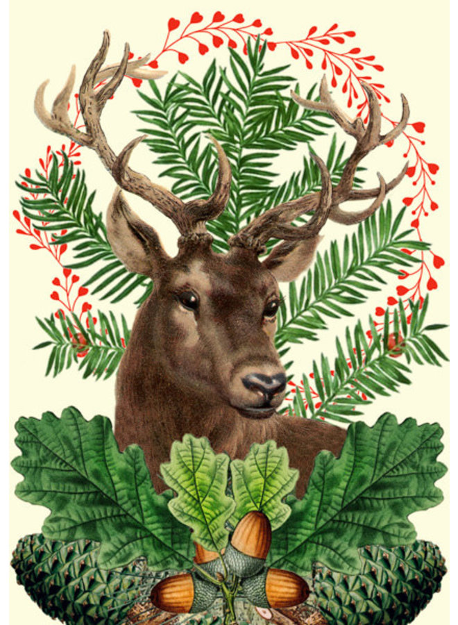Christmas Festive Stag  card