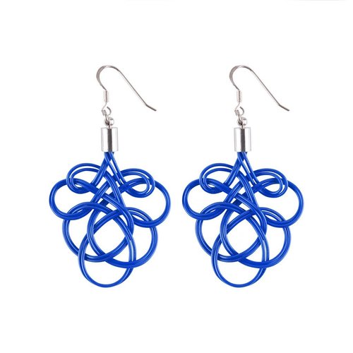 Paguro Flaminco Blue Upcycled Electric Wire Earrings 59 Paguro Flaminco Blue Upcycled Electric Wire Earrings 59