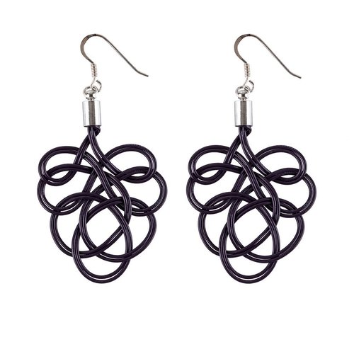 Paguro Flaminco Purple Upcycled Electric Wire Earrings 61 Paguro Flaminco Purple Upcycled Electric Wire Earrings 61