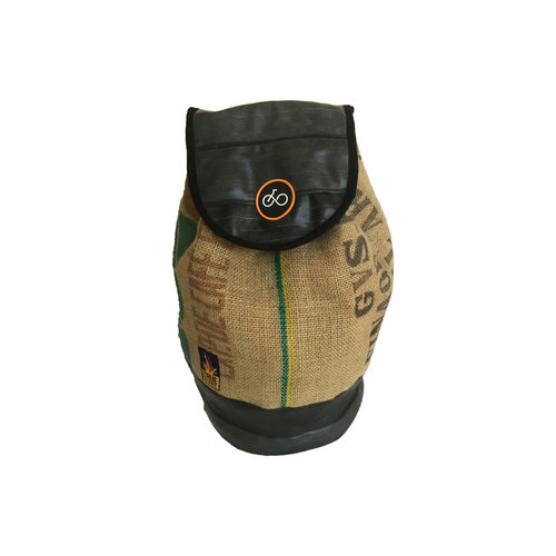 Cylcle Of Good Recycled Coffe Sack & Inner Tube Duffel Bag Cylcle Of Good Recycled Coffe Sack & Inner Tube Duffel Bag