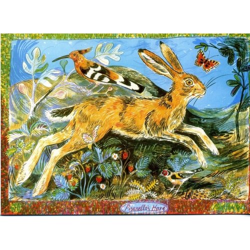 Artists Cards Tarjeta Pisanellos Hare de Mark Hearld 180x 140 mm Artists Cards Tarjeta Pisanellos Hare de Mark Hearld 180x 140 mm