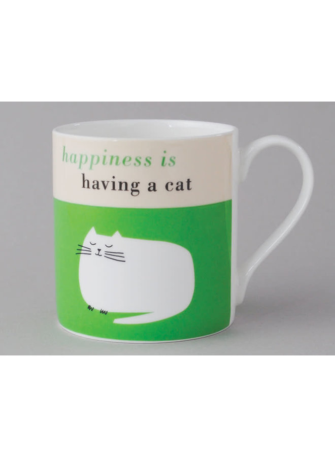 Happiness  Large Mug Catnop Green 105