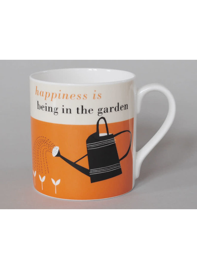 Happiness  Large Mug Gardening Orange 119