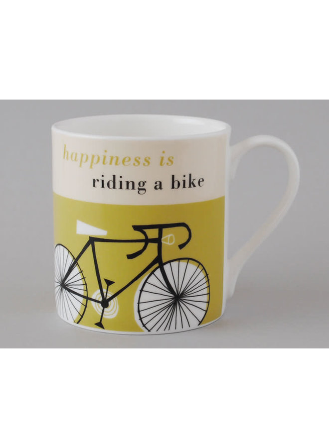 Felicidad Taza Grande Bicicleta Oliva 116