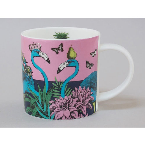 Repeat Repeat Jungle Flamingo China Mug Pink 121 Repeat Repeat Jungle Flamingo China Mug Pink 121