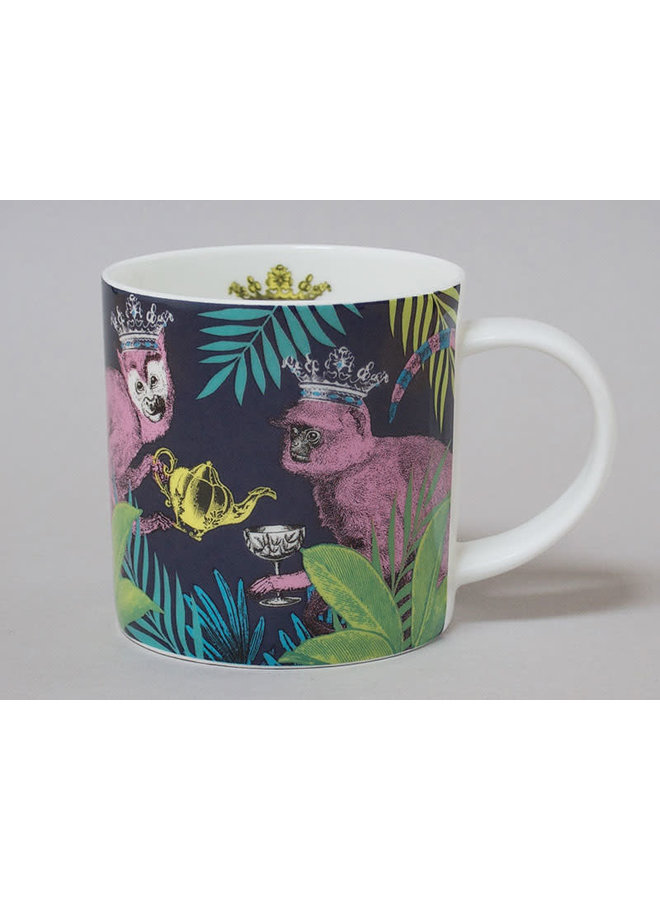 Jungle Monkey China Mug Oscuro 125