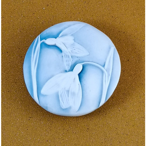 Clare Mahoney Embosed Porcelain double sided touchstone Medium 059 Clare Mahoney Embosed Porcelain double sided touchstone Medium 059