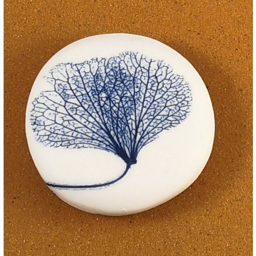 Clare Mahoney Smooth Medium Round Porcelain double sided touchstone 081 Clare Mahoney Smooth Medium Round Porcelain double sided touchstone 081