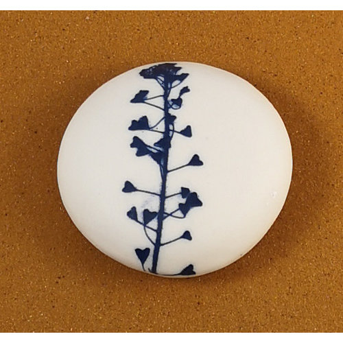 Clare Mahoney Smooth Medium Round Porcelain double sided touchstone 084 Clare Mahoney Smooth Medium Round Porcelain double sided touchstone 084