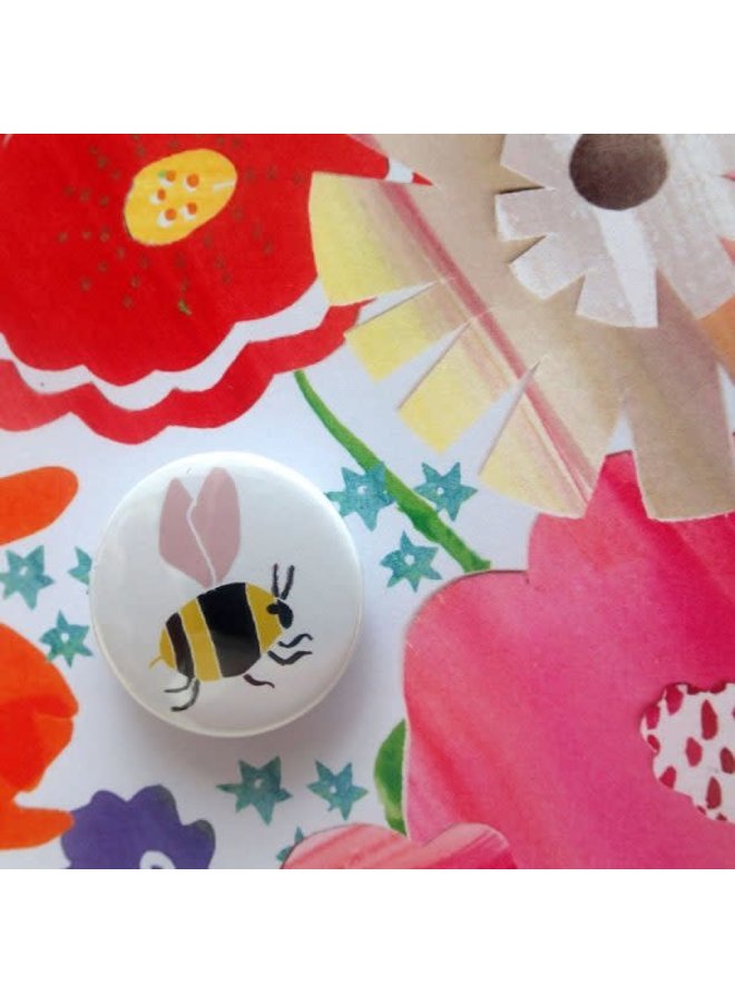 Карточка с цветочным значком пчелы 53